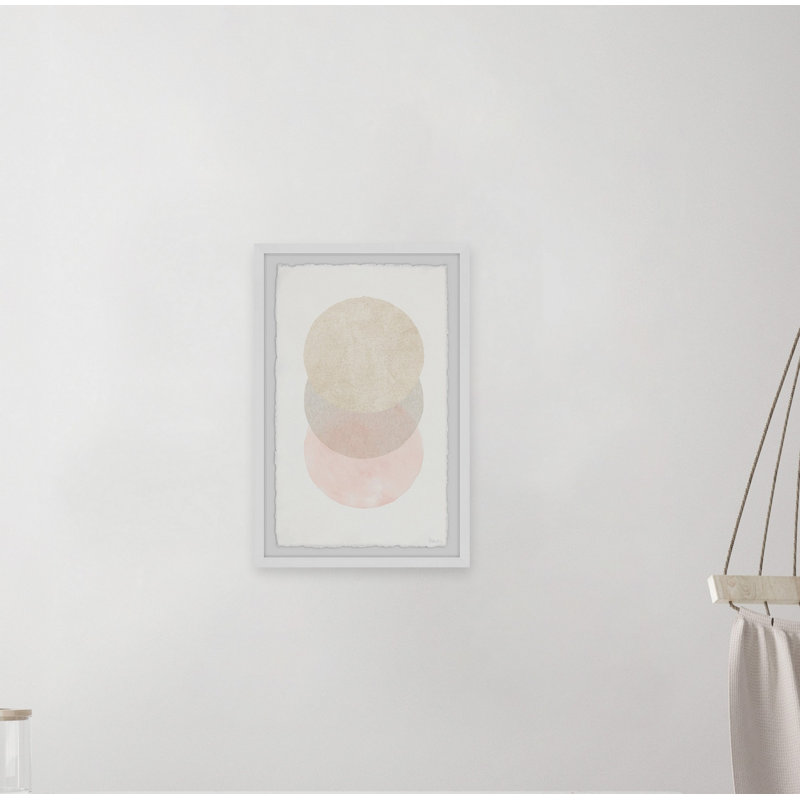 «Triple Cream Circles», reproduction encadrée, H 12 po x l 8 po x P 1,5 po