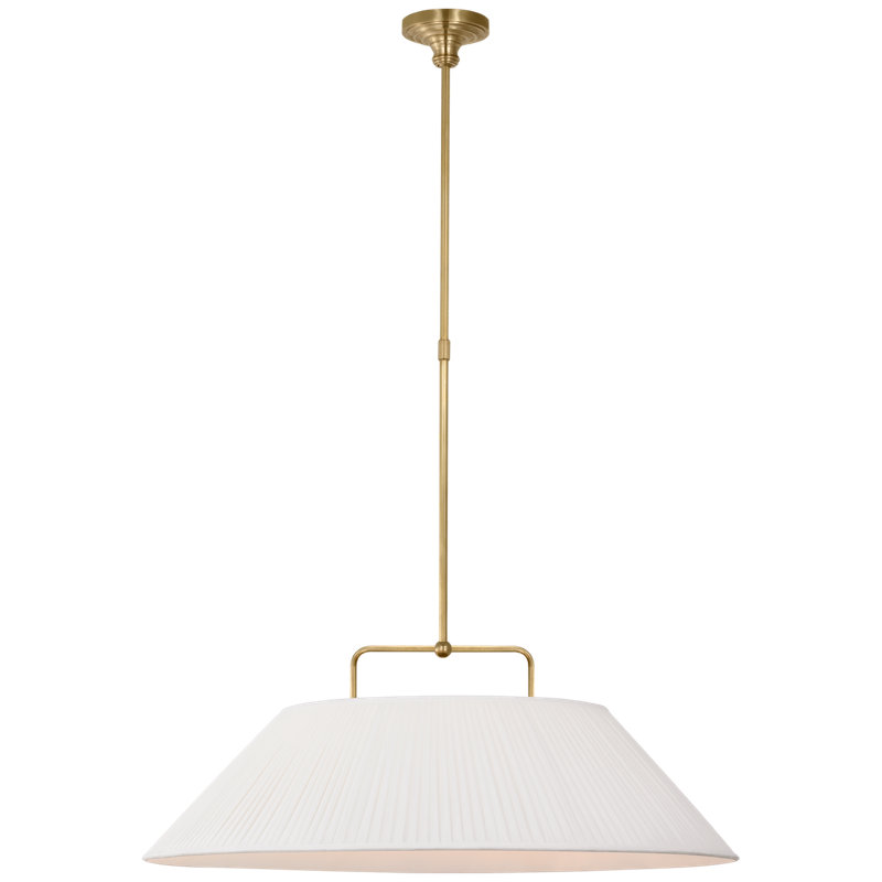 Serrato 1 - Light LED Pendant by Amber Lewis, Hand-Rubbed Antique Brass