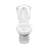 Sheffield 2-Piece 0.8 GPF/1.6 GPF WaterSense Dual Flush Elongated Toilet in White with Slow Close Seat