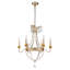 6 Light Empire Gold And Silver Chandelier