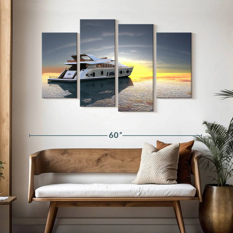 Mehar Grey Sky, 32" H x 52" W