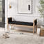 Banc rembourré moderne avec accoudoirs courbés-728970548