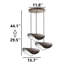 Luminaire suspendu réglable à hauteur réglable