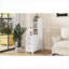 White 3-Drawer Nightstand with Charge Station &amp; Adjustable Shelves