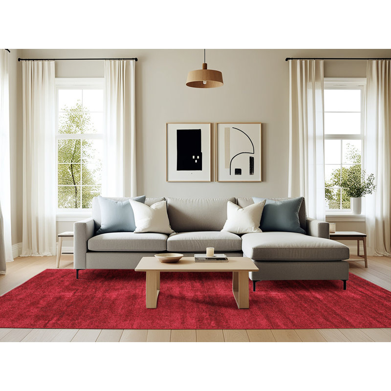 Tapis contemporain marron, Rectangle 6 pi x 9 pi