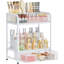 Organisateur de maquillage avec tiroirs - Rangement de meuble-lavabo à 3 niveaux pour les cosmétiques, les soins de la peau, les vernis à ongles, les parfums et les pinceaux de maquillage - Conception peu encombrante pour le comptoir, la salle de bain -367254105