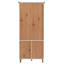 Armoire de rangement blanche avec tablettes réglables - Grand garde-manger pour porte en verre