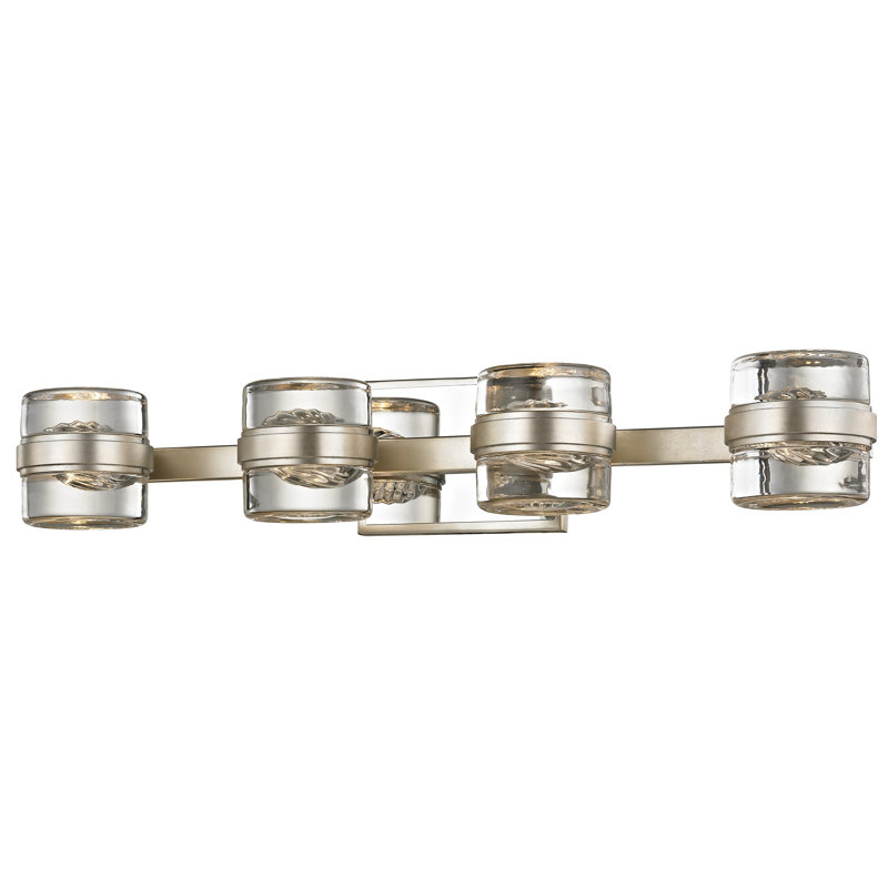 Splash 4 - Light Vanity Light, Silver Leaf