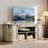 70 in Farmhouse TV Stand for 75 in TVs, Modern Entertainment Center with Sliding Barn Doors, Modern Media TV Console Table, Wood Long TV Stand for Living Room-2075487915