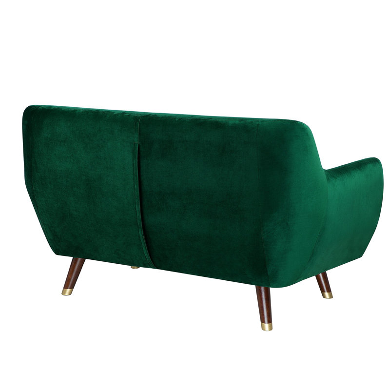 Lesse 3 - Piece Velvet Living Room Set, Emeral Green