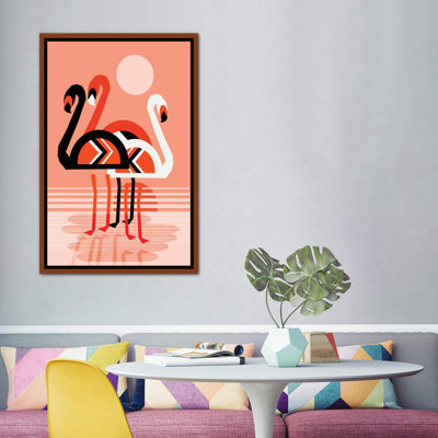 Flamant rose - reproduction d'art