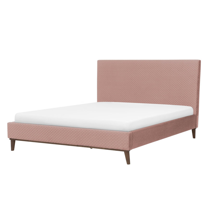 Casares Upholstered Bed, Pink, Kingsize (5')