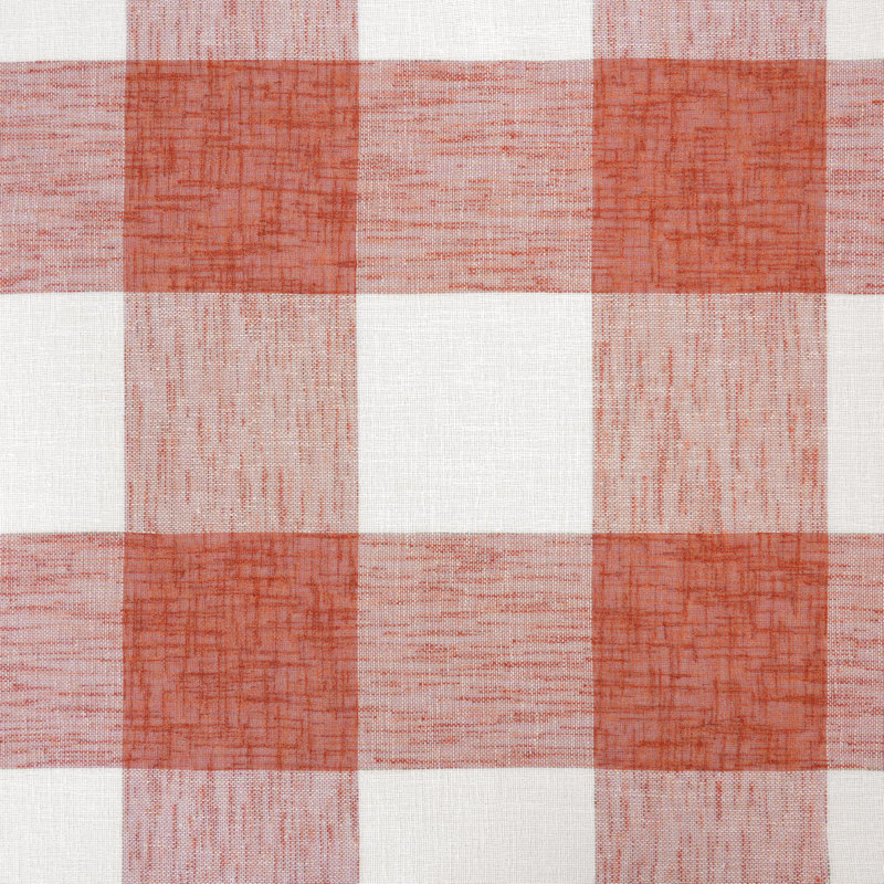 Adamantini Plaid Blackout Thermal Grommet Curtain Panels, Burnt Orange, 52" W x 90" L