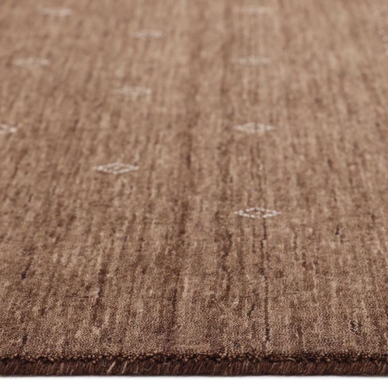Simi Geometric Area Rug, Rectangle 10' x 14', Dark Brown