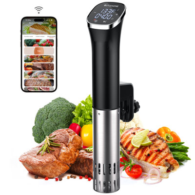 Sous Vide Cooker, WiFi 1100W Sous Vide Machine with APP Recipes, Accurate Temperature & Timer, Ultra Quiet Precision Immersion Circulator Gift for Chefs