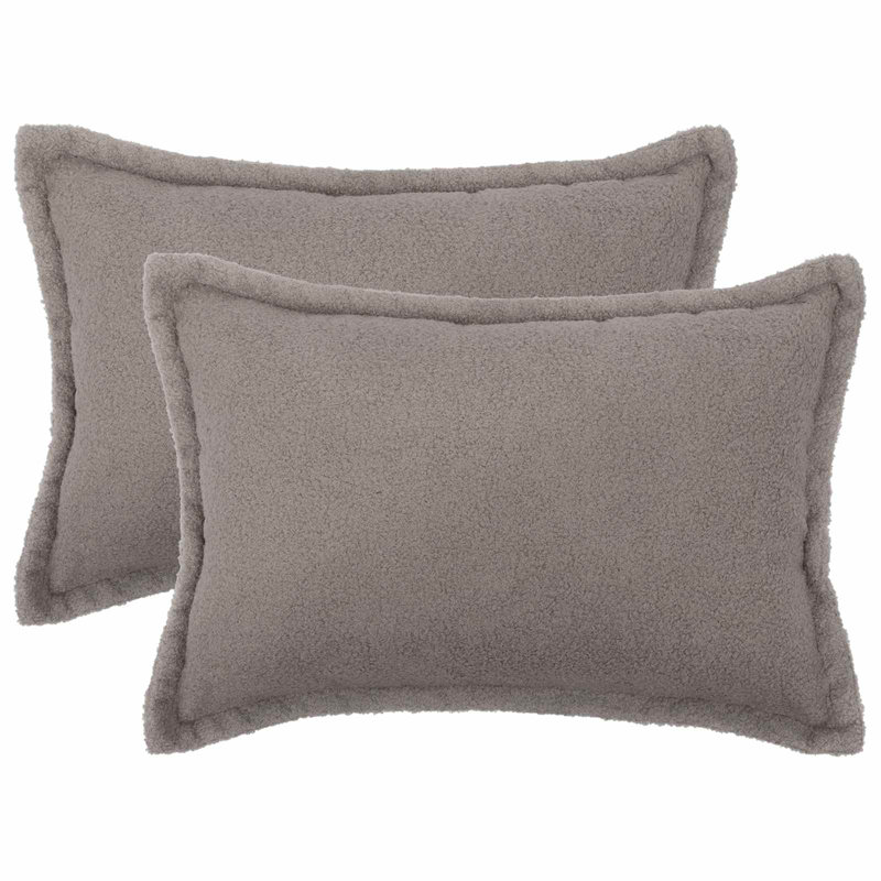 Black Cushion Cover, Rectangle 50cm H x 70cm W, Light Grey