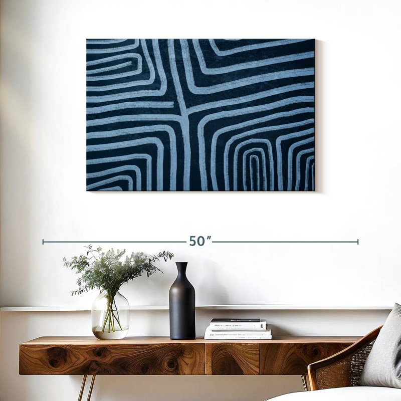 Avery Ethnic Navy Abstract