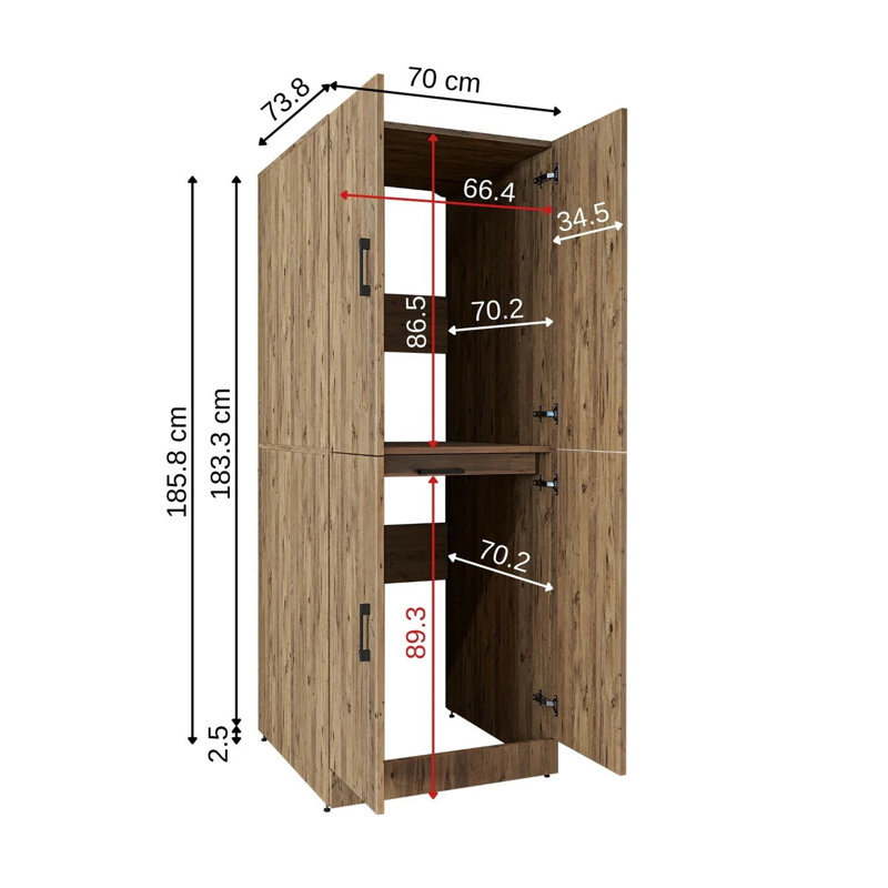 Dora Manufactured Wood Laundry Room Organiser, Oak
