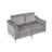 Modular Sectional Two-Seater Sofa, Soft Corduroy Upholstery For Comfort And Style, Easy Assembly And Durability-106932902
