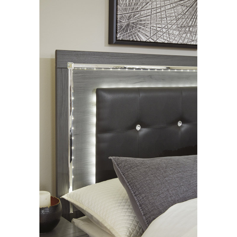 Lashauna Vegan Leather Standard Storage Bed, Queen