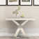 46.85" Console Tables For Entryway With Luxury Mirrored Double X-base
