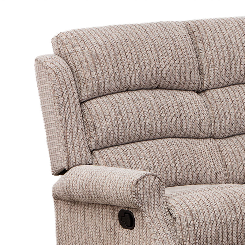 Lainey 3 Seater Reclining Sofa, Natural