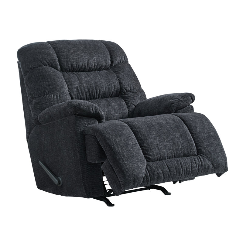 Taupe Polyester Blend Oversized Rocker Recliner