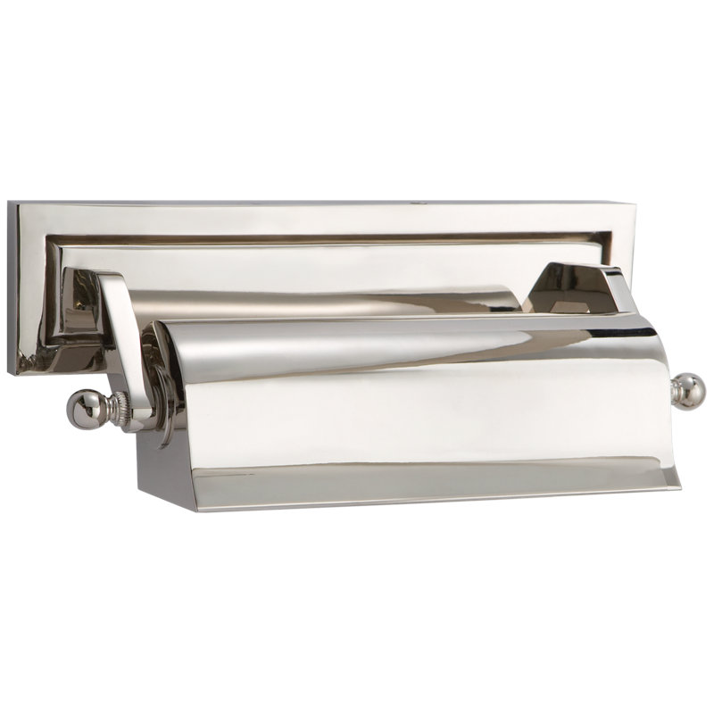 Thomas O'Brien Library 10" Picture Light, Polished Nickel