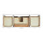 Meuble-lavabo simple 60 po ARIEL avec plateau Carrara-99405098