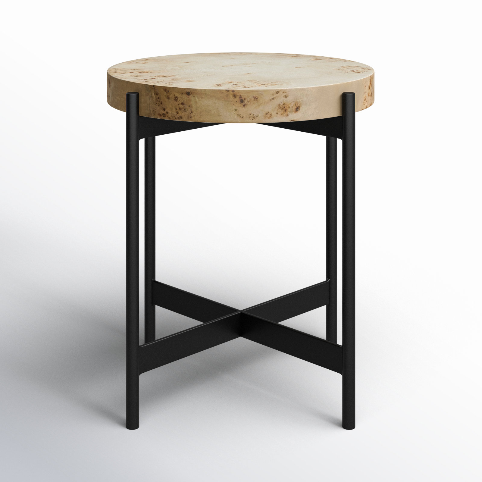 Craigwood Burl Wood Veneer End Table