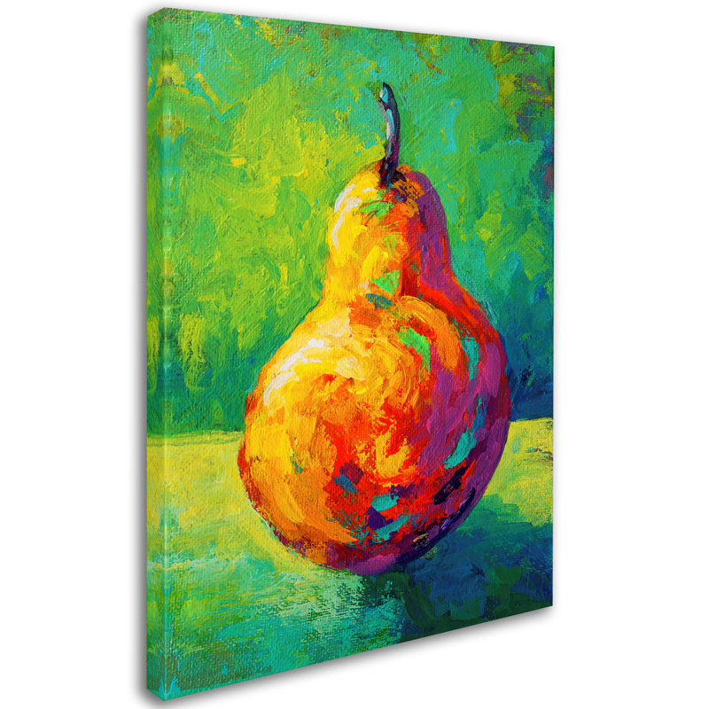 Kucera 'Pear V' Print on Wrapped Canvas, 24" H x 18" W