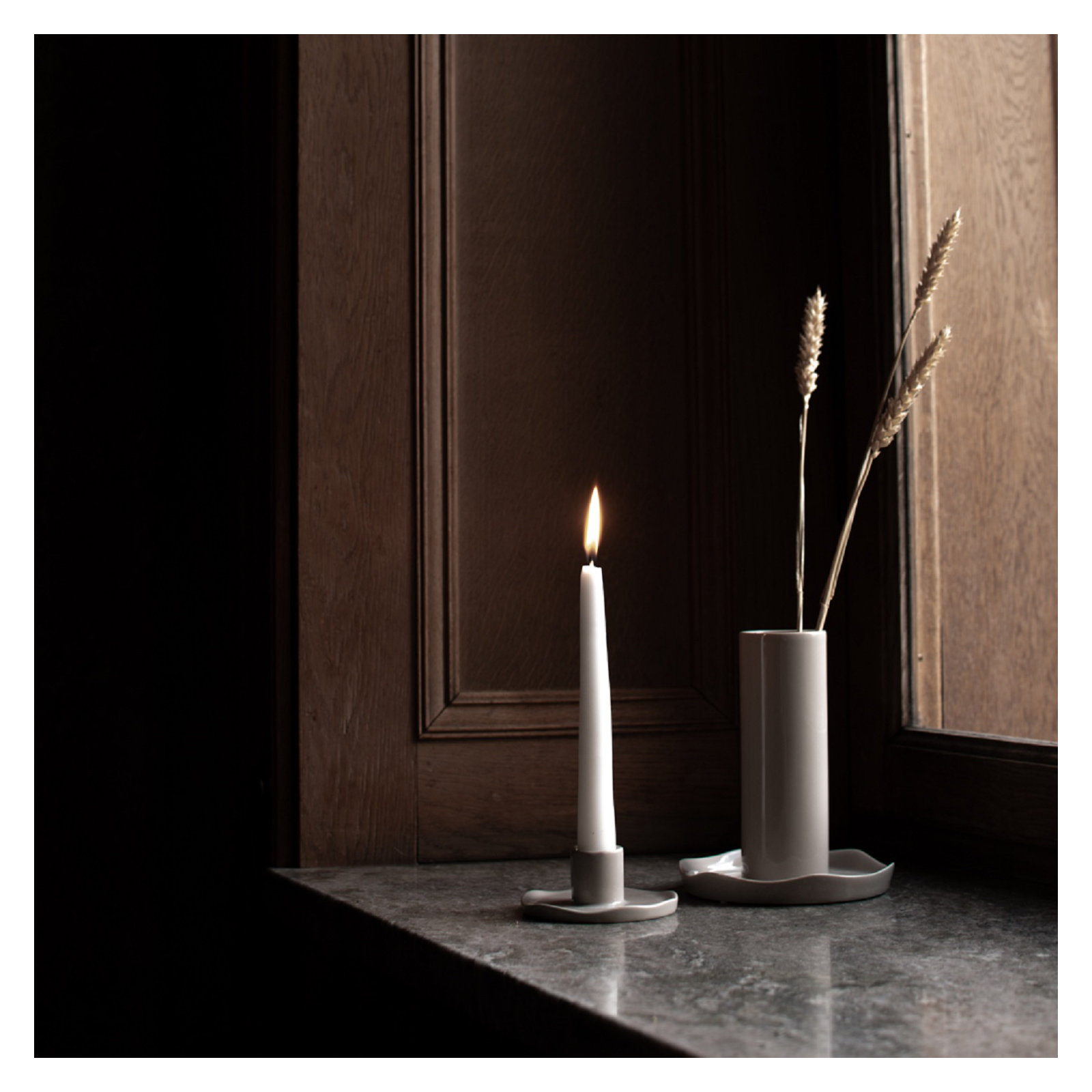 Sm. WAVE Candle Holder Shiny Mole