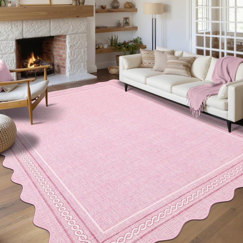 Area Rug, Pink, Rectangle 160 x 230 cm