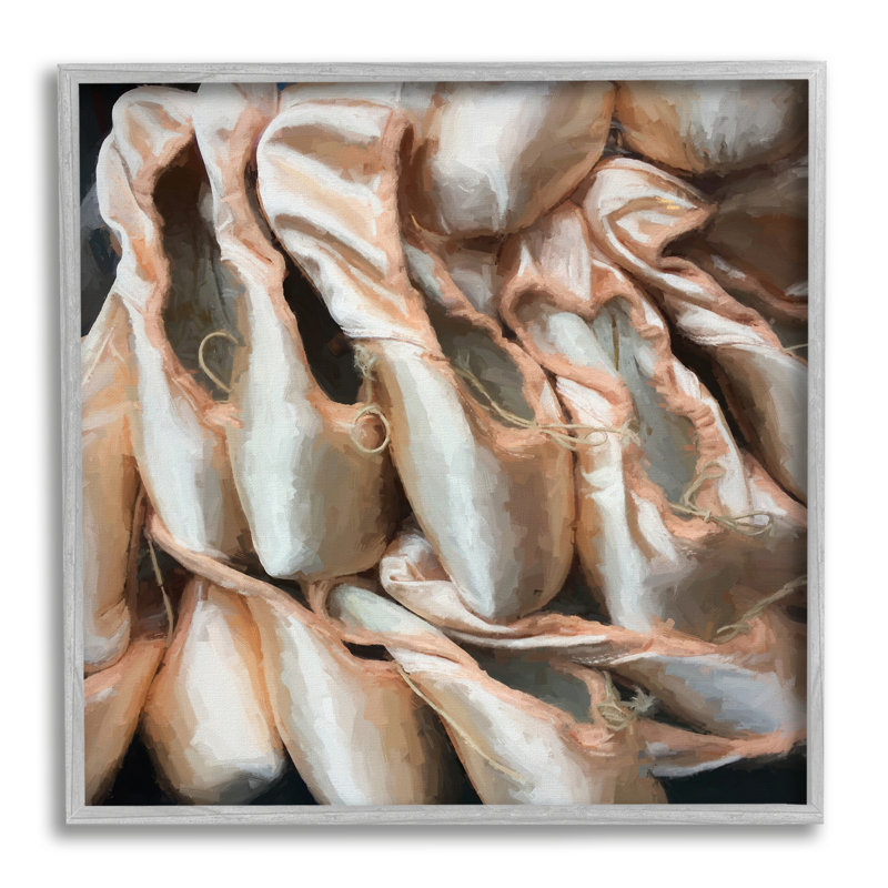 Ballet, pantoufles, danseur, pointe, peinture, H 17 po x l 17 po x P 1,5 po, Estampe numérique Farmhouse