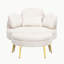 Fauteuil en velours côtelé avec repose-pieds-108743756