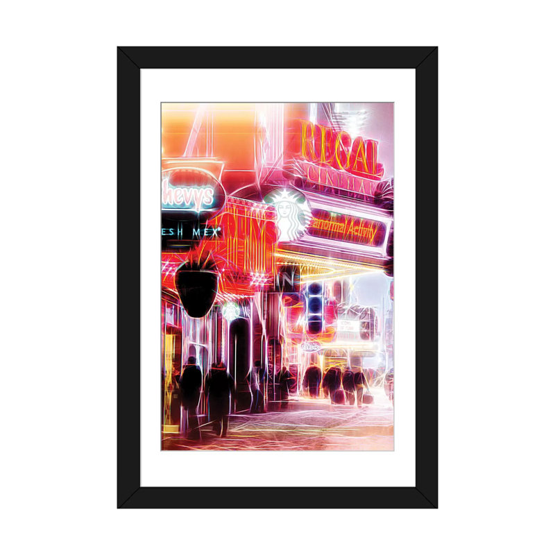 «Red Activite», reproduction d'impression sur toile, H 32 po x l 24 po x P 1 po, Papier d'art encadré noir, Blanc