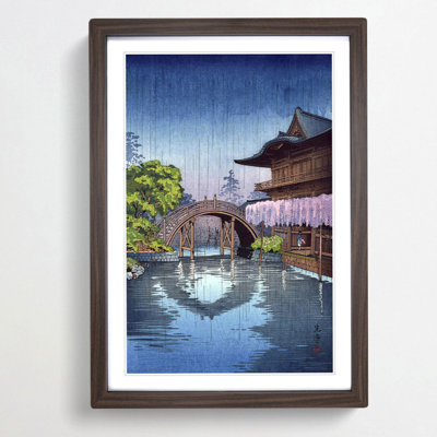 Kameido Shrine by Tsuchiya Koitsu - Framed Print