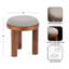 Zoda Fabric Ottoman with Mango Wood Base-133386467