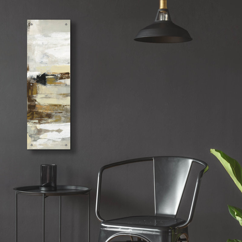 «Lava and Steam IV» par Silvia Vassileva, art mural en verre acrylique, H 36 po x l 12 po