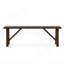 Banc en bois massif rustique avec finition en noyer rustique 1pc