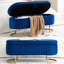 Banc de rangement rembourré en velours-1444810685