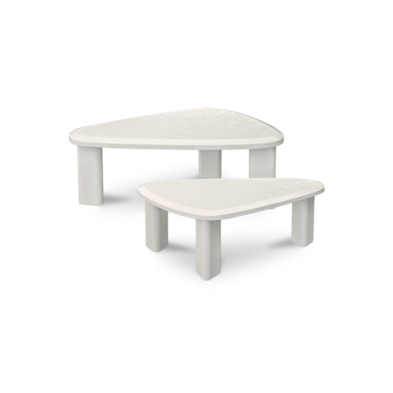Sophie Outdoor Coffee Table, Cream Lacquer