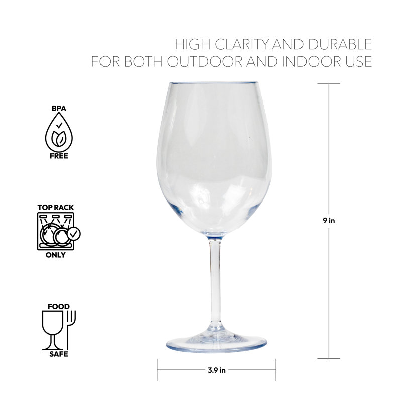 Athey 22oz. Acrylic Drinking Glass Set