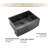 24"L Farmhouse / Apron Front  Kitchen Sink Single Bowl Stainless Steel Kitchen Sink-125018893-125018894