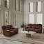 Canapé inclinable électrique Oslo avec causeuse et fauteuil inclinable oscillant-639969481