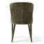 Ensemble de table de salle à manger ronde en placage de bois de 60 pouces avec 6 chaises à oreilles en chenille-913328175