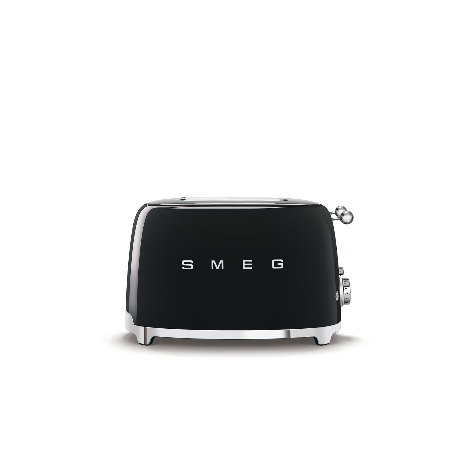 SMEG 50's Retro Style 4x4 Slice Toaster, Black