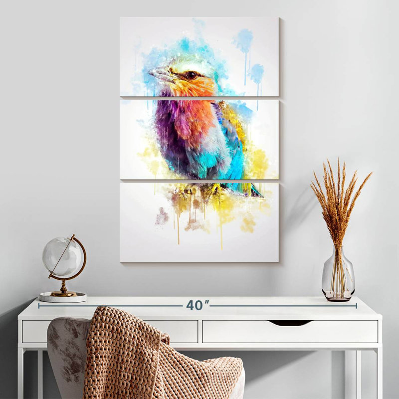 Brampt Lilac Breasted Roller, 32" H x 20" W