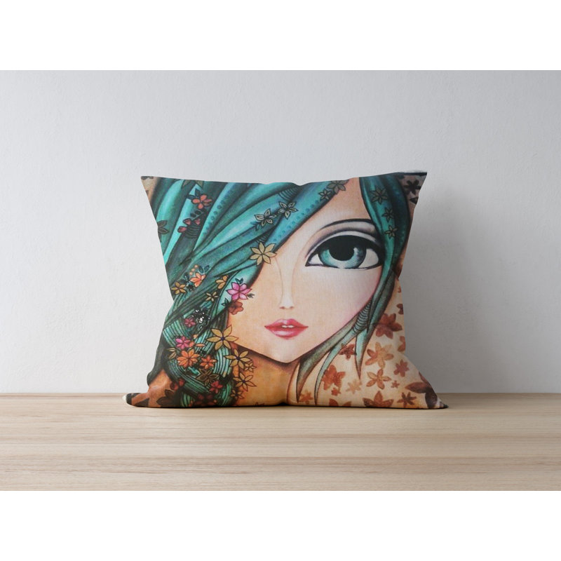 Housse de coussin décorative, 50% polyester / 50% coton, 16,9 po x 16,9 po | Impression numérique, lavable à la machine à 86 ° F | Parfait pour la décoration intérieure, le salon et la chambre à coucher, tissu doux et durable
