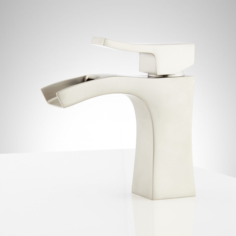 Robinet pour salle de bain à un trou Vilamonte - Nickel poli, Nickel poli